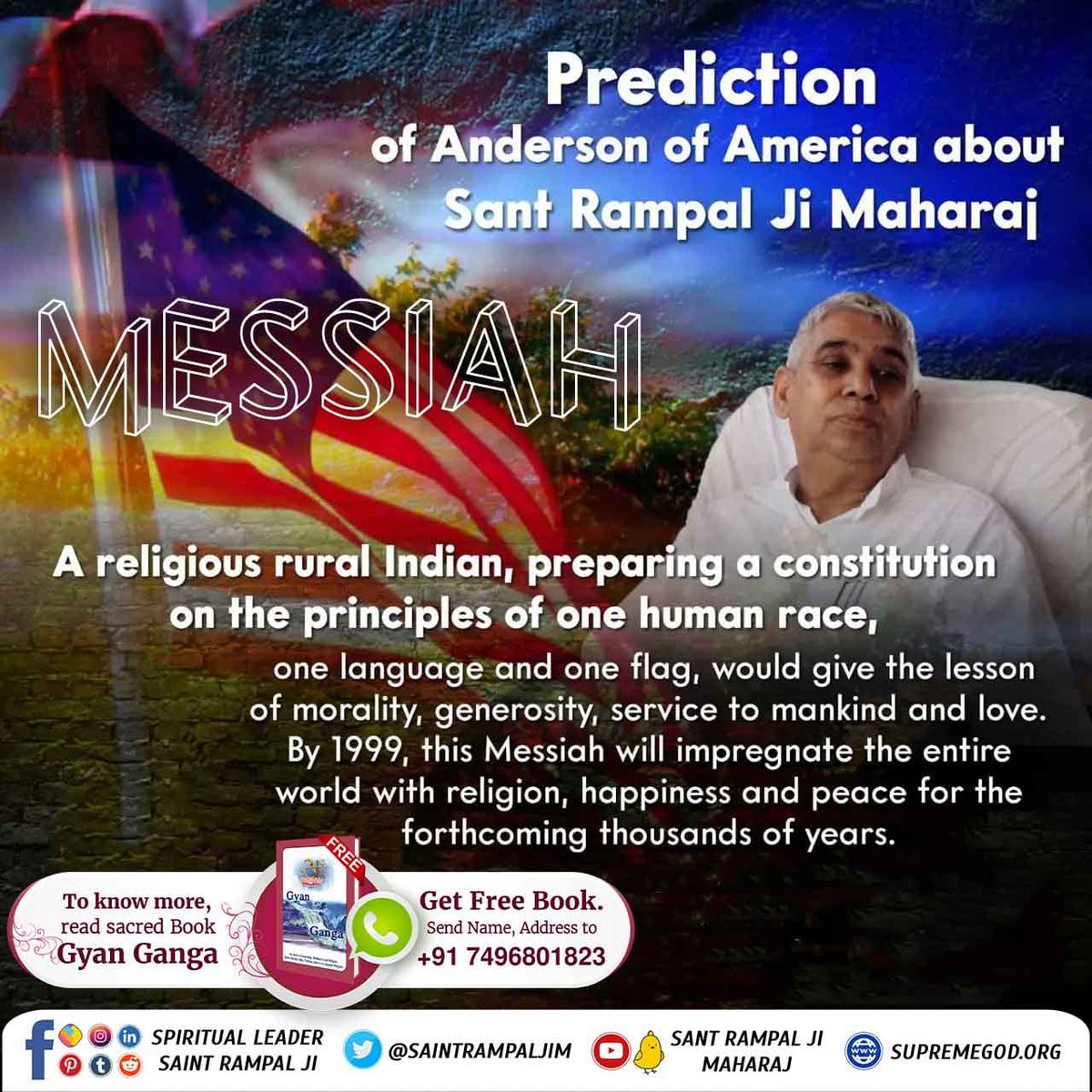 #Mysterious_Prophecies Prediction of Anderson of America about Sant Rampal Ji Maharaj 'MESSIAH' #Great_Prophecies_2024