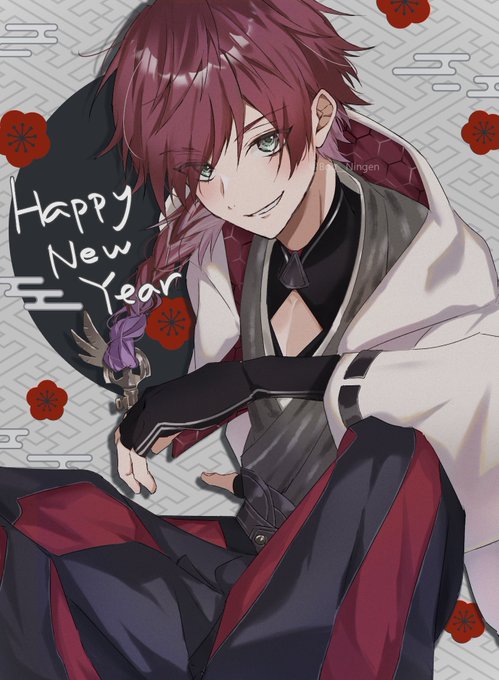 「happy new year male focus」 illustration images(Latest)