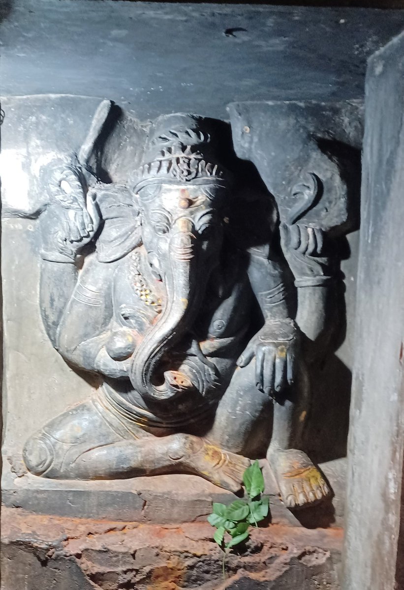 Happy New Year 2024.
Let more dilapidated temples be revived this year. Starting 2024 with this prayer.

Beautiful Ganesha at Undavalli caves.