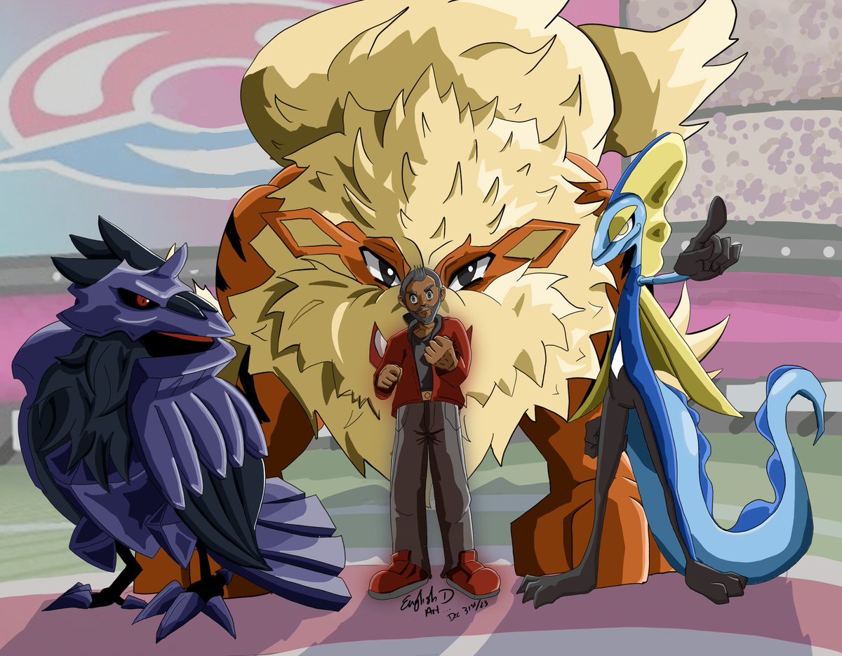 english_gaming's tweet photo. Last #illustration of this 2023 I loved every single second, even the three #arcanine 's versions hahaha. Hope you like it as much as I do.

#pokemon #pokemonunite #pokemonshield #digitalpainting #diseño #digitaldrawing #inteleon #corvinight #pinturadigital #anime #animestyle https://t.co/w5flR6IG9a