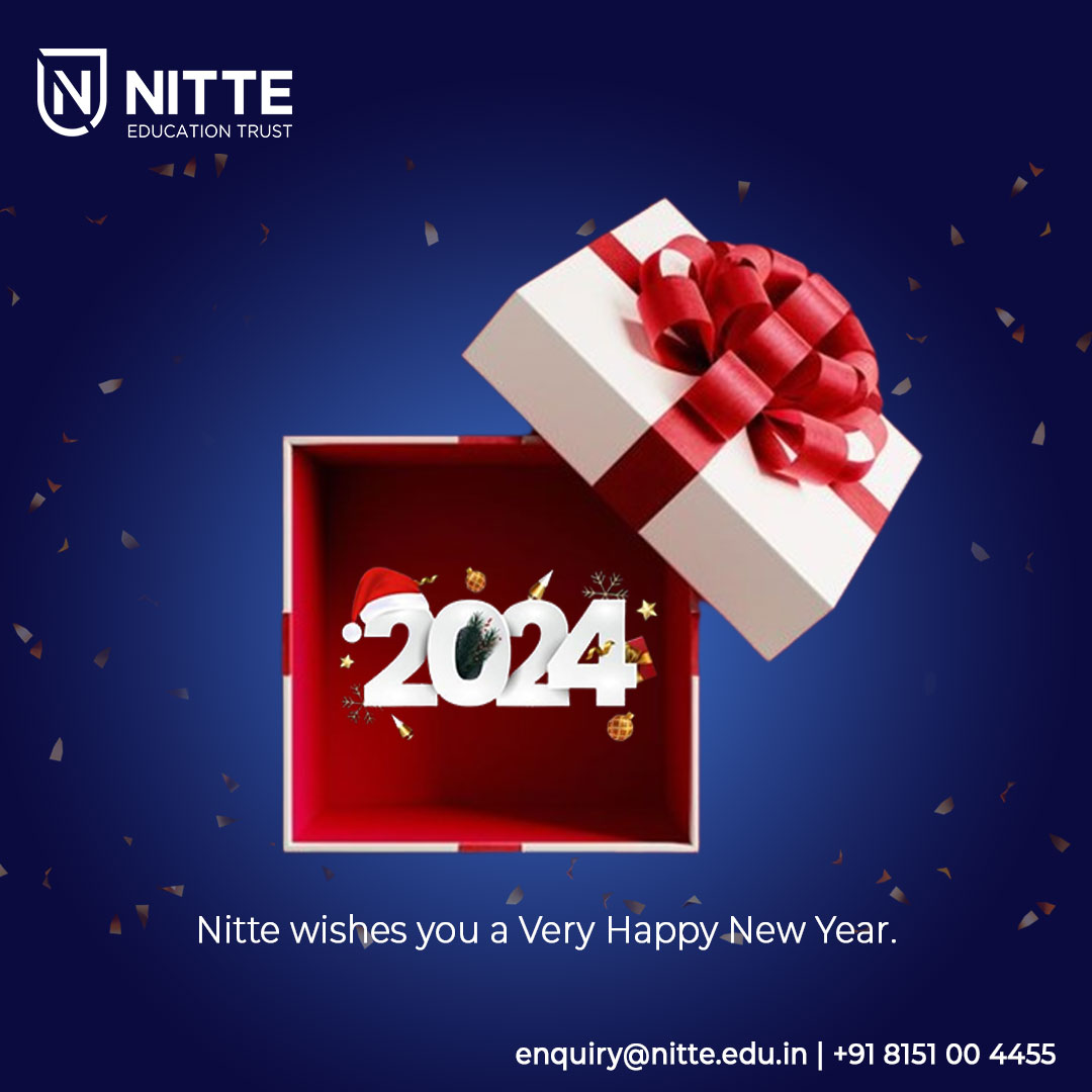NMITBangalore's tweet photo. Wishing you a vibrant New Year filled with joy, success, and endless possibilities!
May 2024 fill your life with new experiences, achievements, and memorable moments.
Happy New Year from all of us at Nitte.
#Nitte #NitteBangalore #NitteStudents #HappyNewYear #newyear https://t.co/VHgkZKtk9w