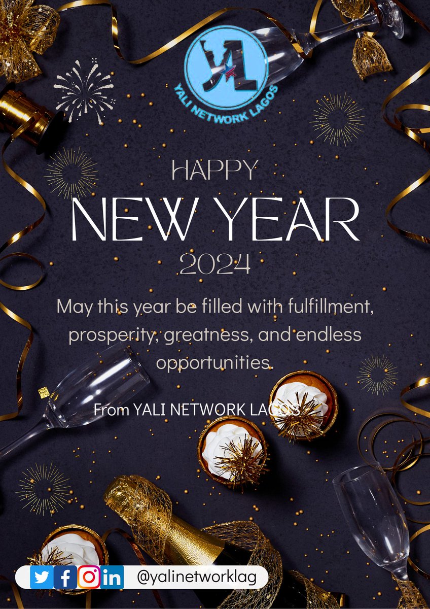 May this year be filled with fulfillment ,prosperity, greatness and endless opportunities, From all of us @yalinetworklag ,we wish you a Happy New Year!  #yalinetworklagos #yalinetwork