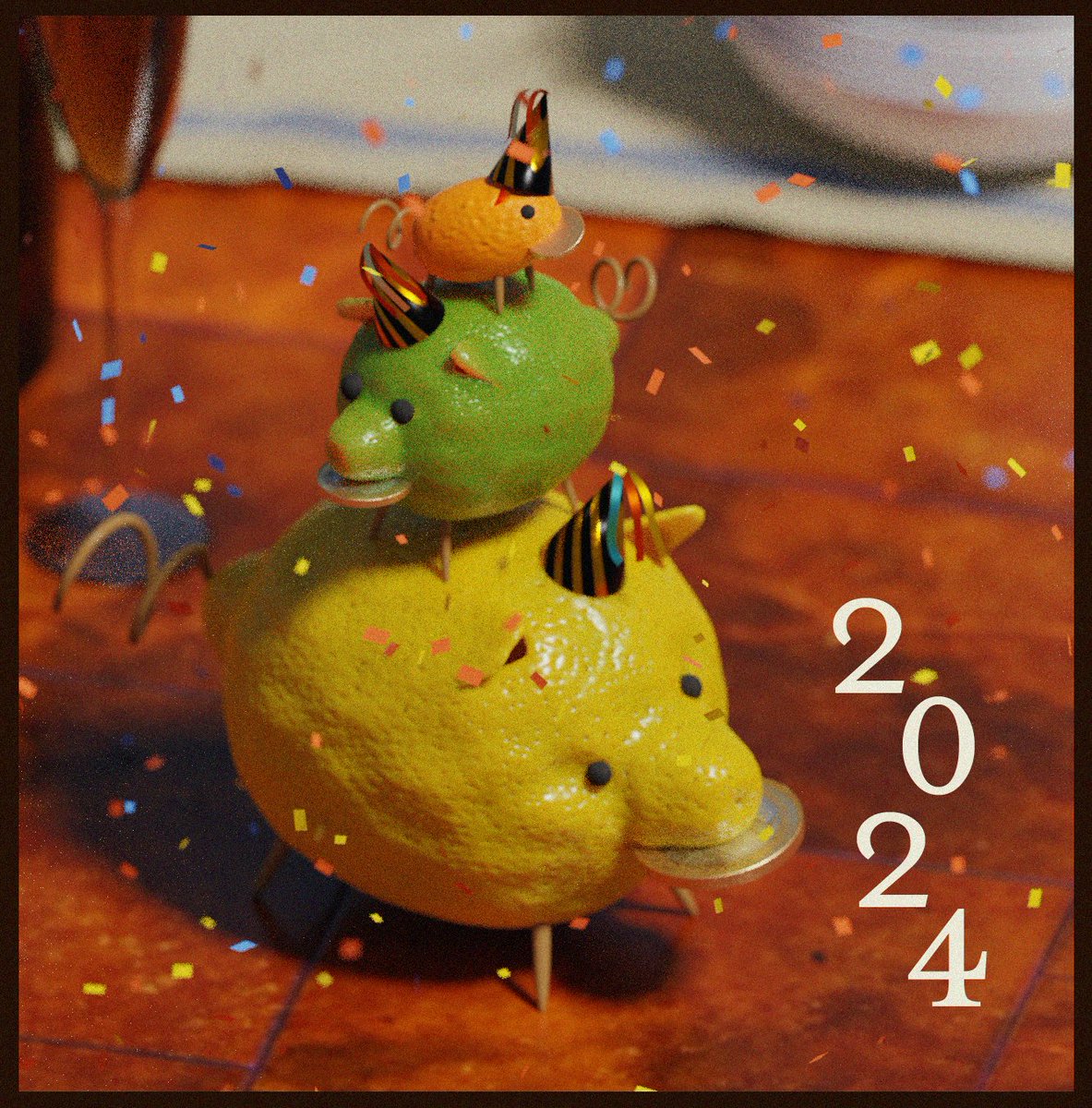 happy new year 🍋🐖🎉