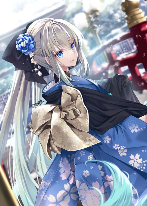 ❄️晴れ着モルガン❄️ #FGO