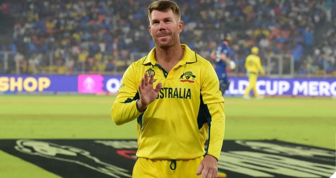 CricCrazyJohns's tweet photo. DAVID WARNER RETIRES FROM ODIs. 

- An All time great in ODIs. 🏏 https://t.co/4yEvTnTWgi