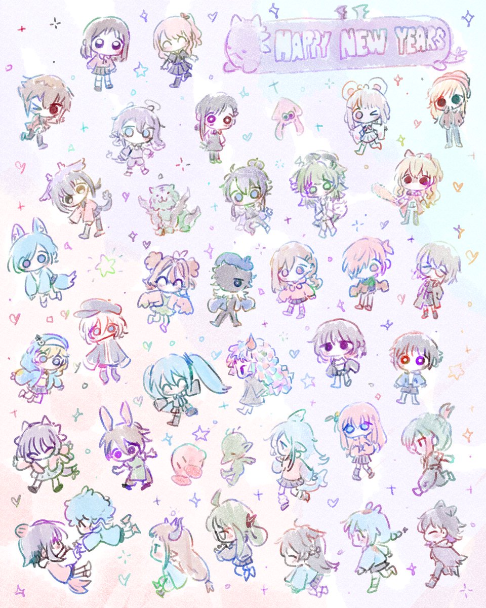 thebagelchan's tweet photo. happy new years everyone <3 https://t.co/KHp7JtuTbz