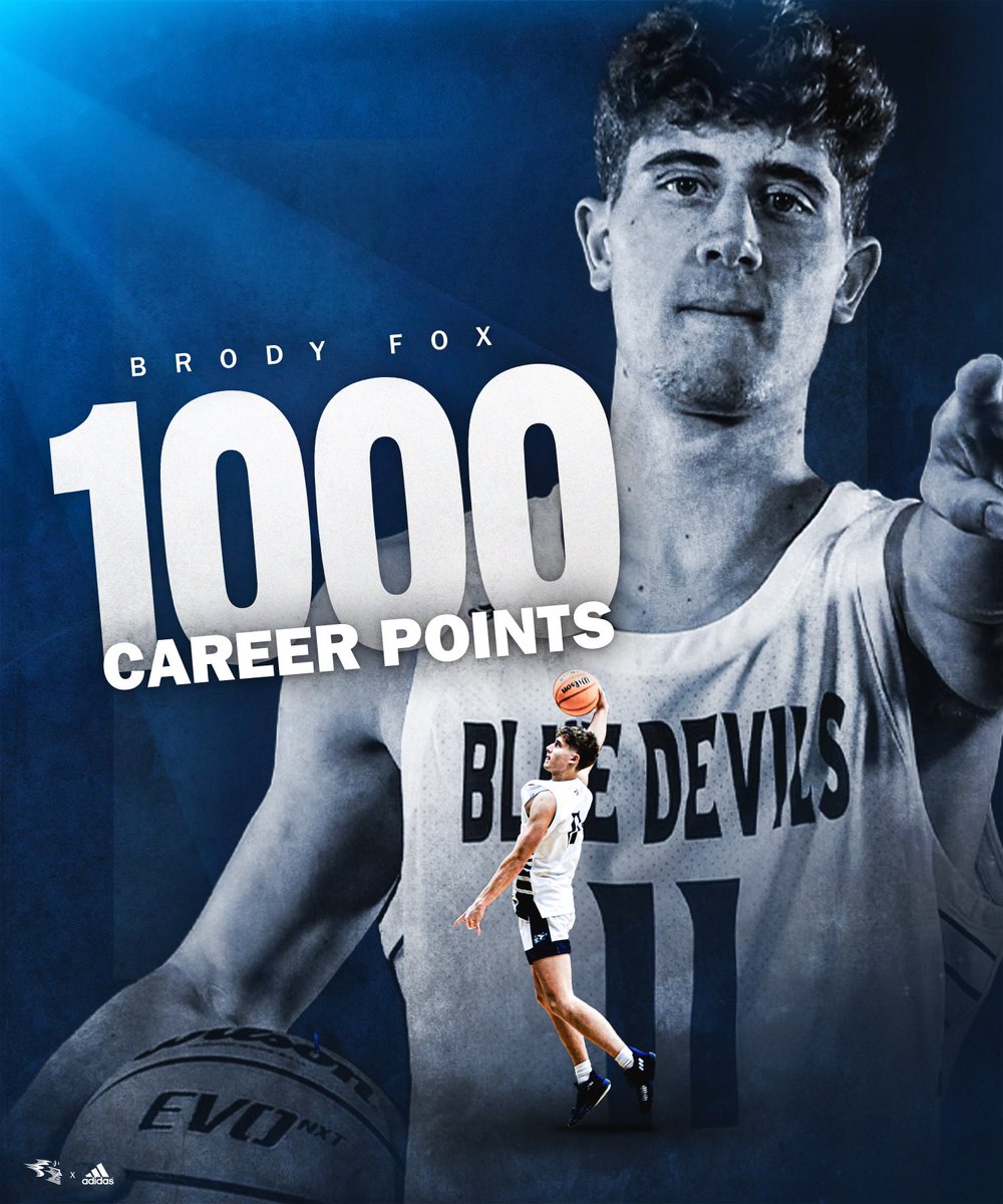 Happy New Year from the Blue Devils, including our newest addition to our 1000 point club, <a href="/brody_fox2/">Brody Fox</a>, who eclipsed the milestone over the weekend! #BleedBlue
