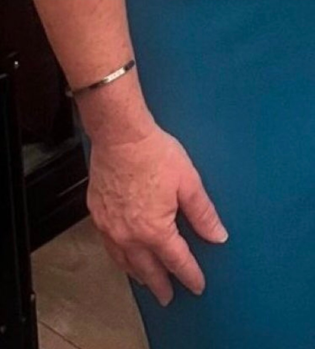 theliamnissan's tweet photo. Marjorie Taylor Greene has the hands of a 15th century sausage maker https://t.co/gjZzZ65Bcs
