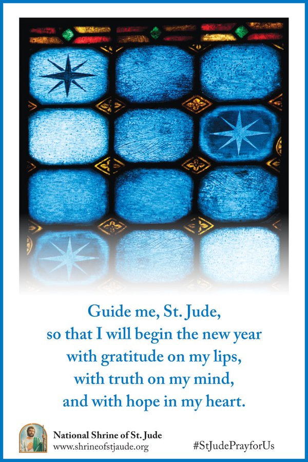 On New Year’s Eve we reflect on the blessings of the past year.

-

#StJudePrayForUs #stjude #saintjude #saintjudethaddeus #newyear #saint #hope #faith #sympathy #kindness #guideme #guide #gratitude #love #shrineofstjude #catholic #catholicfaith #happynewyears #newyearsday #Jesus