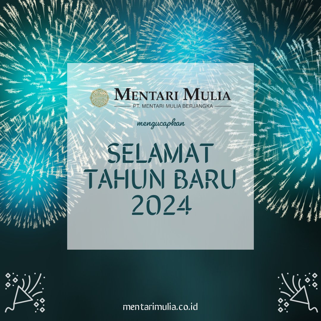 idmentarimulia's tweet photo. Selamat Tahun Baru 2024. Semoga selalu diberi kesehatan, kesuksesan dan kebahagiaan. https://t.co/mID9qUZayv