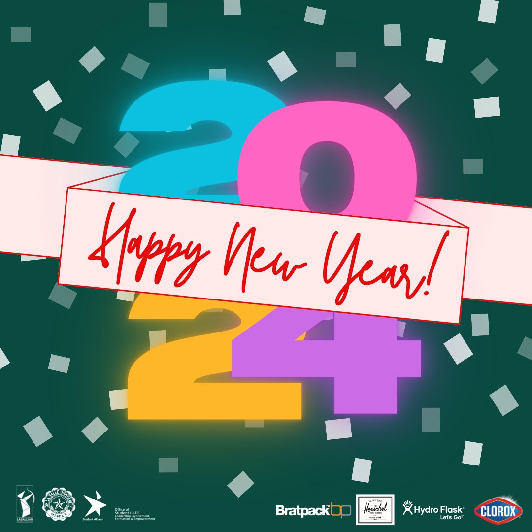 DLSU_LAMB's tweet photo. ✨️New year. New dreams. New chances.✨️

As 2024 begins, let us give thanks to those who have made the past year a fruitful one. 🤗

Your Lasallian Ambassadors wish you a happy new year! 🎆🥳May this coming year bring you happiness and more! 🎉 https://t.co/2PlZbfn0OD