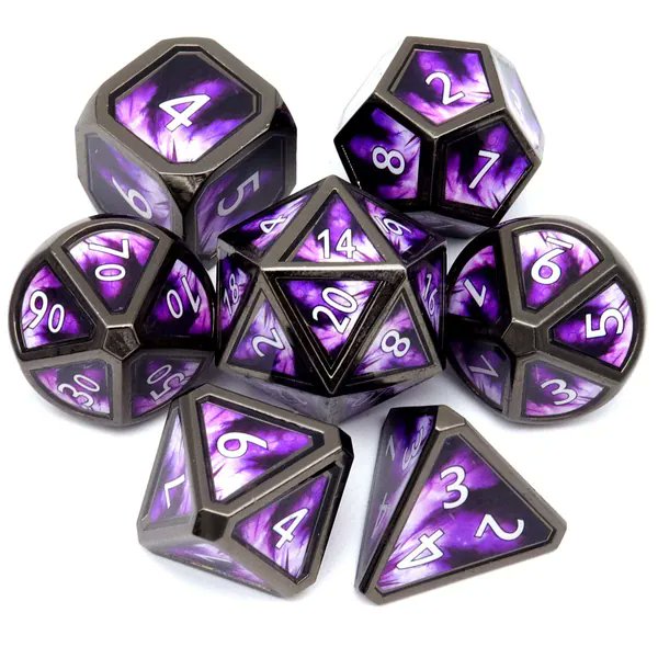Thank you so much for the Haxtec Metal DND Dice Set Purple Black Real Scene D&amp;D Dice for Dungeons and Dragons Gift RPG Games-Elderitch Blast from Anonymous via Throne. You are Legendary! throne.com/poofthemagician #Wishlist #Throne