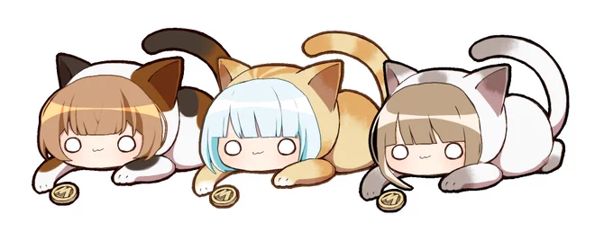 1/1ギフラン中(・ω・) 3000ギフトでにゃんこ描いてます。進捗。