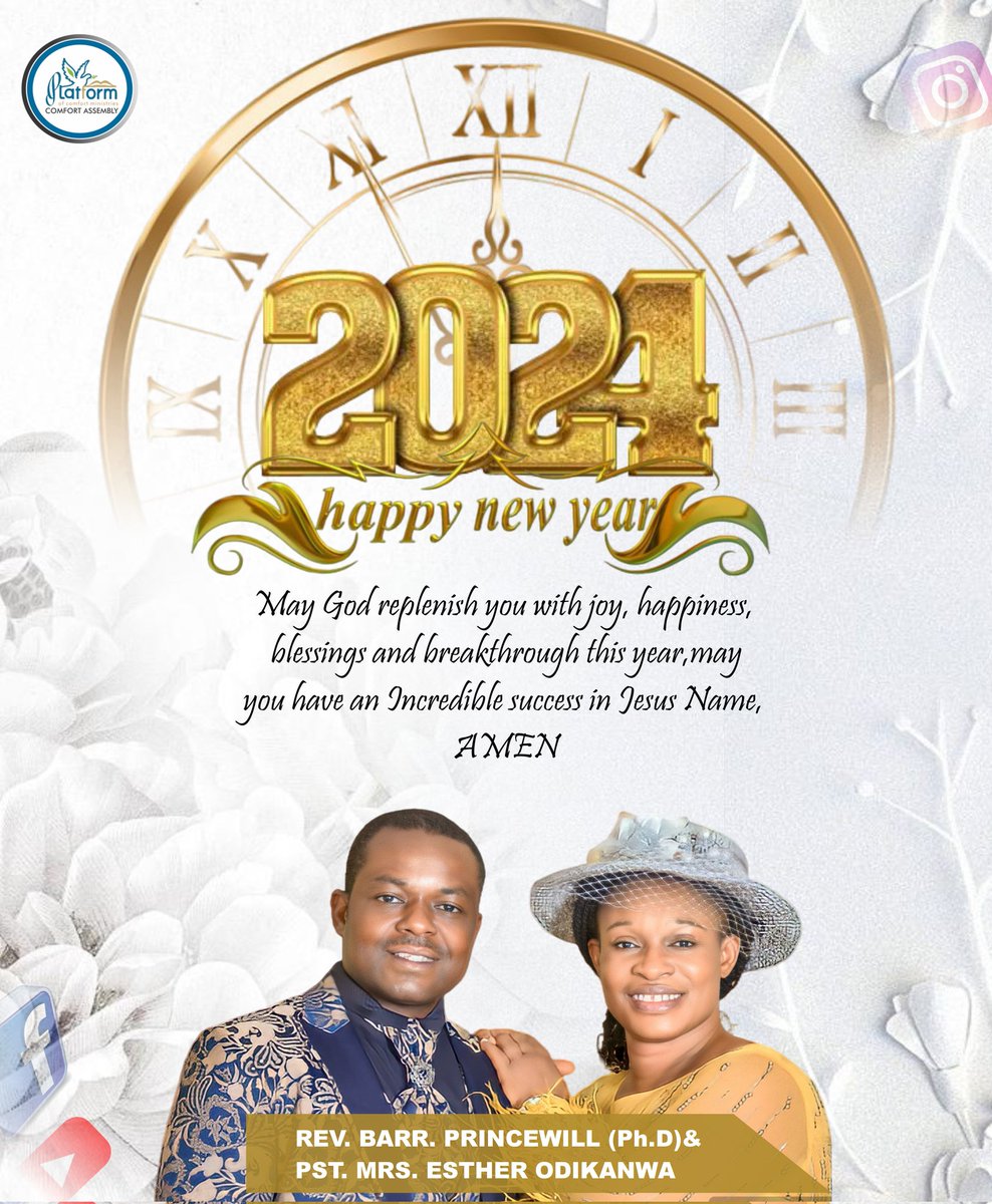 ComfortAssembly's tweet photo. HAPPY NEW YEAR
May God replenish you with JOY, HAPPINESS, BLESSINGS and BREAKTHROUGH this year. 
May you have an INCREDIBLE SUCCESS in Jesus name.
Amen

#Welcome_to_2024
#happynewyear2024 
#ComfortAssembly
#POCM https://t.co/o3sNTjSt9B