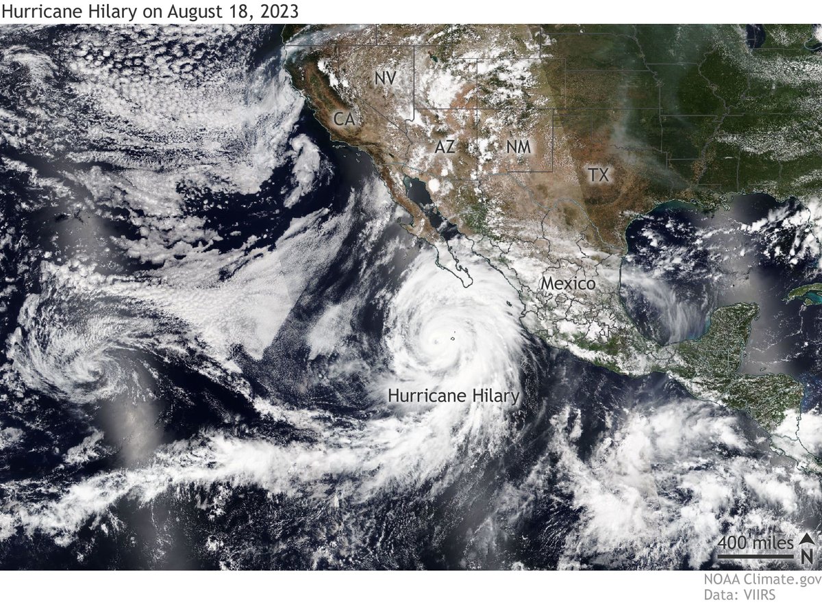 NWSSanDiego's tweet photo. In 2023, WFO San Diego issued:
9 Severe Thunderstorm Warnings
2 Tornado Warnings
19 Flash Flood Warnings
1 Blizzard Warning
9 Winter Storm Warnings
...and...
1 Tropical Storm Warning
We had quite a year of weather. Check out this satellite image of Hurricane Hilary in Aug.
#CAwx https://t.co/OE1km6r6b8