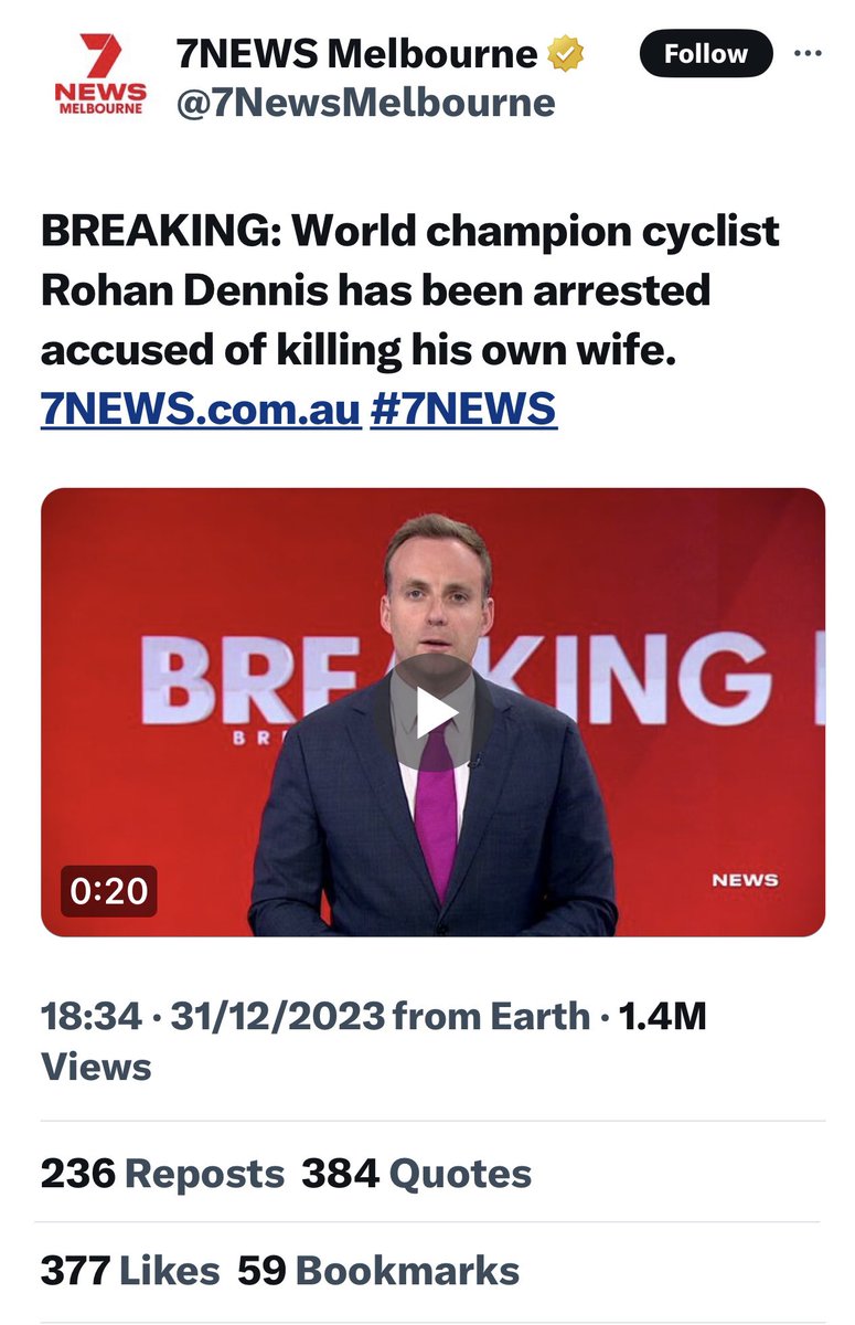 MFWitches's tweet photo. BREAKING: World champion cyclist Melissa Hoskins has been killed by her own cunt of a husband, who’s not worthy of being named let alone positively described.
https://t.co/o4rZwHpOeG #7NEWS 

#FixedItForYou
#SevenSucks https://t.co/lRBmakc5X9