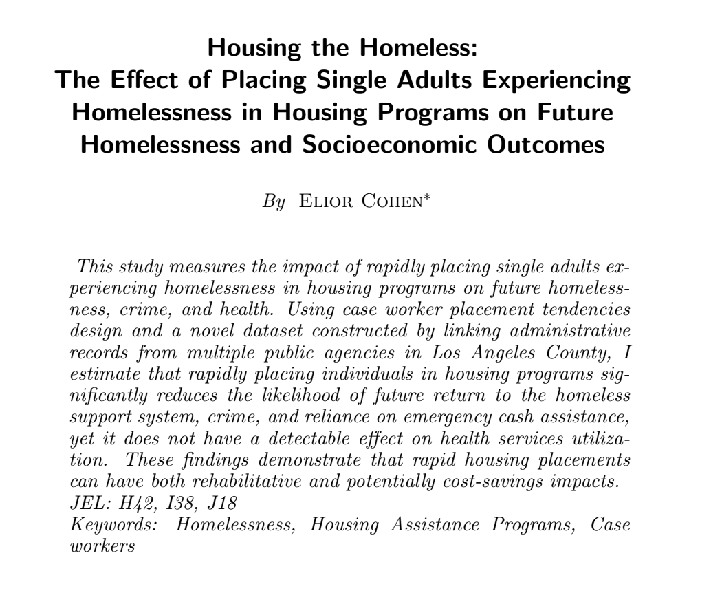 JohnHolbein1's tweet photo. Can you guess what happens when you provide homeless people with housing?  
... 
... 
...  

You reduce crime, increase employment, and do not increasing reliance on social benefits.

https://t.co/qNUpwNWJBu https://t.co/c3XTnrtzPA