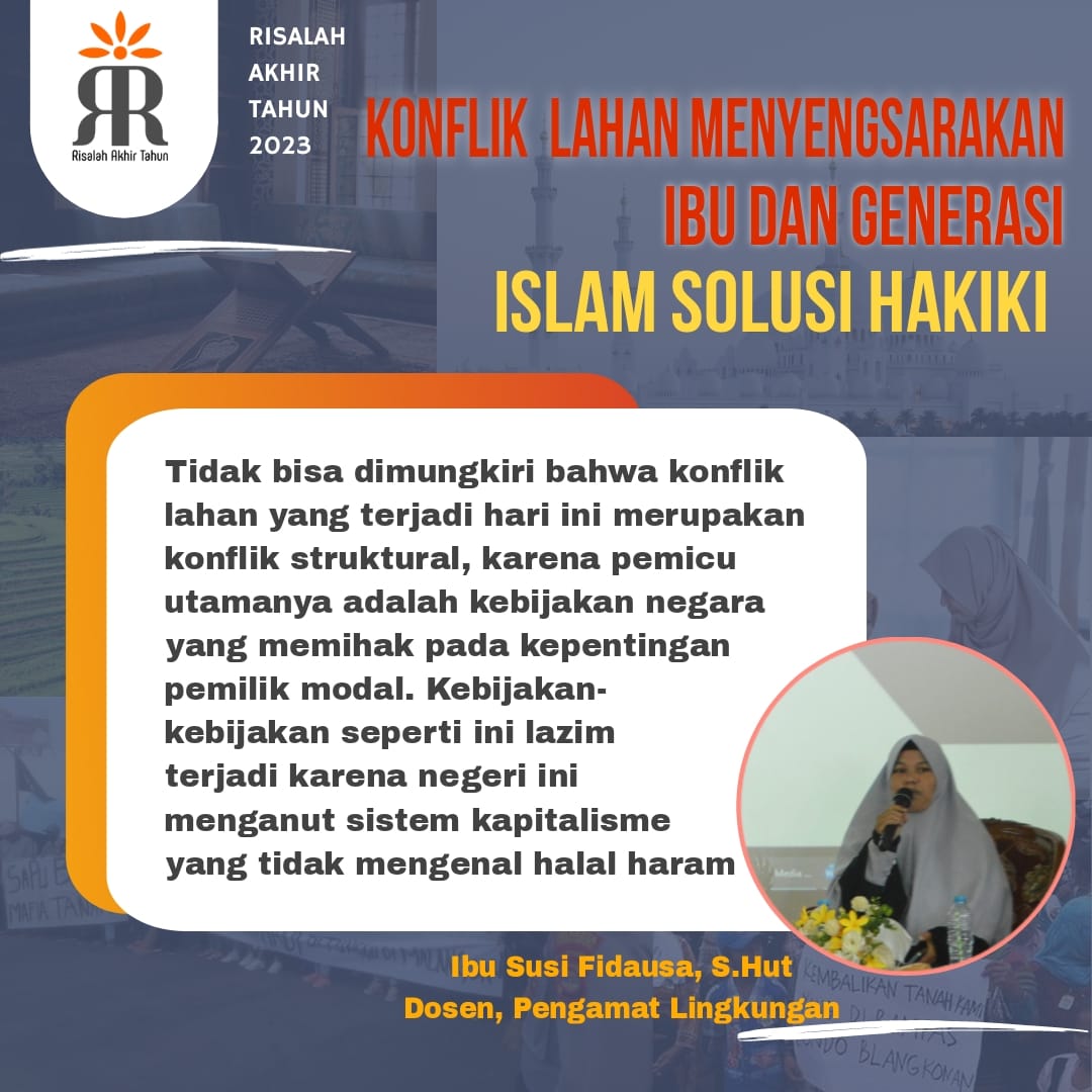 UEnjup's tweet photo. Konflik agraria merupakan konflik struktural, krn pemicu utamanya adalah kebijakan negara yg memihak pada kepentingan pemilik modal.

#KapitalismeSengsarakanUmat
#KhilafahPerisaiHakiki
#IslamSolusi
#KhilafahPerisaiHakiki https://t.co/8EzX03T5WU