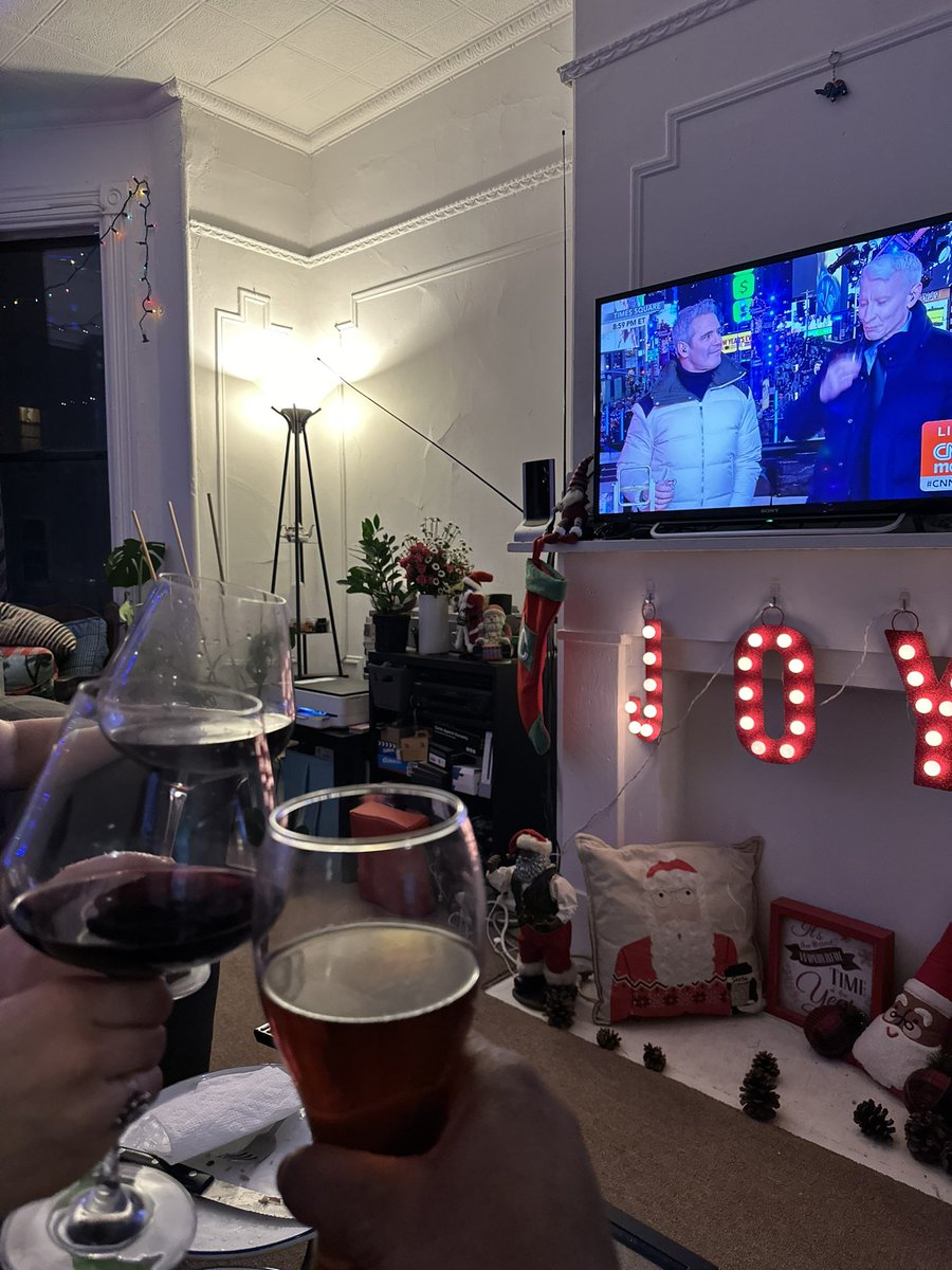 Keeping up with @Andy & @andersoncooper during #CNNNYE… @KillinItKimmi, @SjuneWill just loves Anderson’s face after he takes a shot…