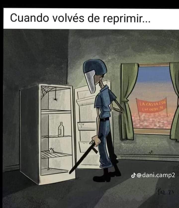 Pobres reprimiendo pobres, defendiendo ricos 😰