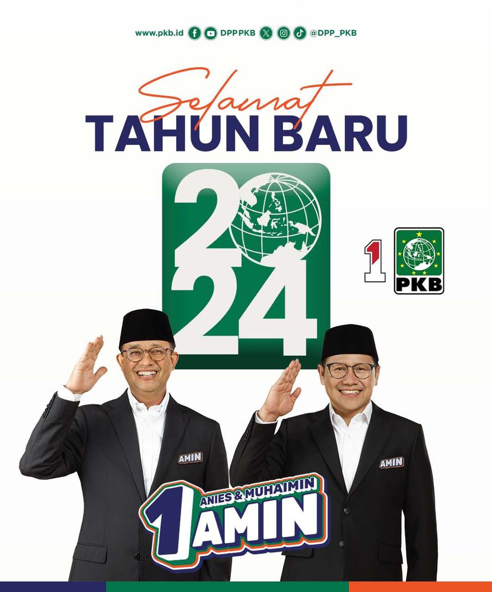 DPP_PKB's tweet photo. 2024: Gak sekadar wacana, waktunya perubahan! 

Happy New Year 2024 ✨

#aminajadulu
#aniesmuhaimin https://t.co/zTYEa9LhjG