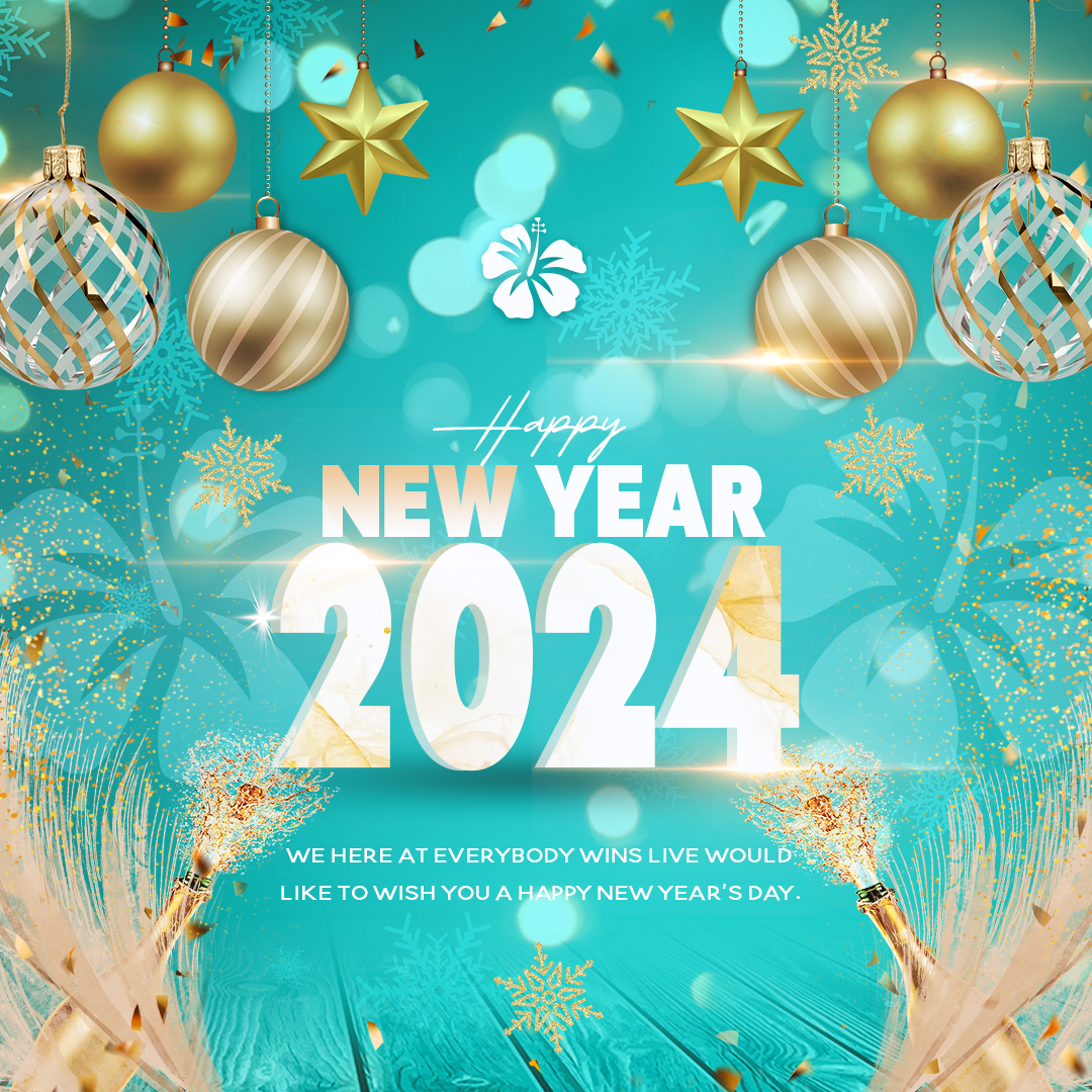 2023 has been a great year and we want to continue to create more memories with you in 2024. On behalf of all the staff here at Everybody Wins Live, we would like to wish you a very HAPPY YEAR'S DAY! 🎆😃

#EverybodyWinsLive #HappyNewYear