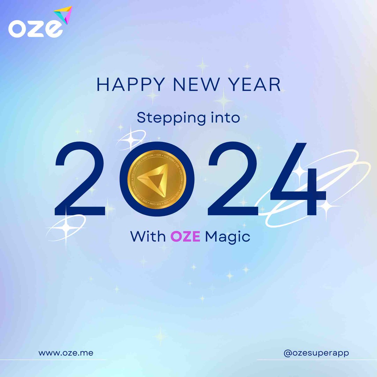 Embark on a magical journey into the New Year! OZE wishes you a year filled with enchanting moments, and joyful celebrations. Step into 2024 with OZE! 🚀📱 #happynewyear #newyeargreetings #seasonsgreetings #oze #ozesuperapp #superappindia
