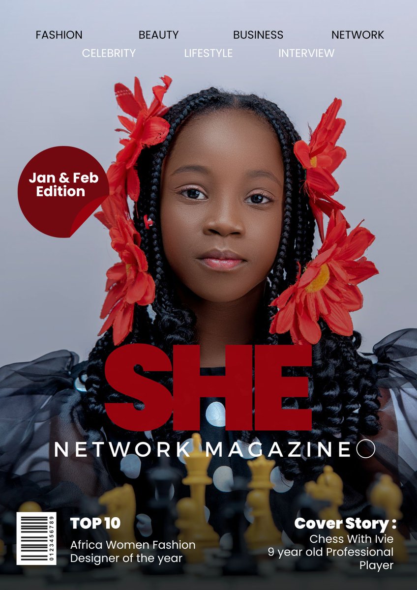 Starting the new year 2024 with a cover story interview with seasoned professional chess player who is only 9years old and Nigerian
Credits
Styling: Priscilla Philips 
Designer : Ashybelzkidz (Jos)
 priscillaphilips.com.ng/mag/meet-9year…
#shemagazine #priscillaphilipsagency #priscillaphilipspr
