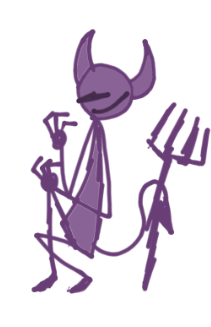 //😈- new demonic dexter design to fit the emoji because... erm... i said so...