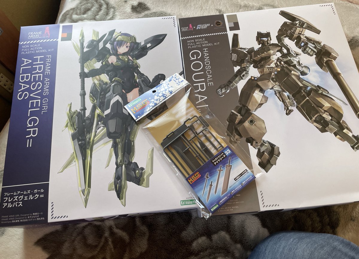 gurichi0519's tweet image. 11,000円福袋！
素直にこのシリーズ欲しかったので嬉しい！
普通に買うより3,000円くらいお安く！
#FRAMEARMS  #FRAMEARMSGIRL