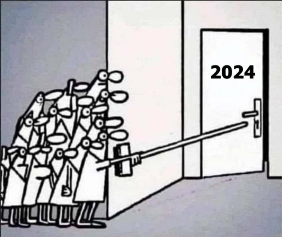 plevy's tweet image. 2020-21: COVID, 2022: Ukraine war, 2023: Gaza war, 2024?