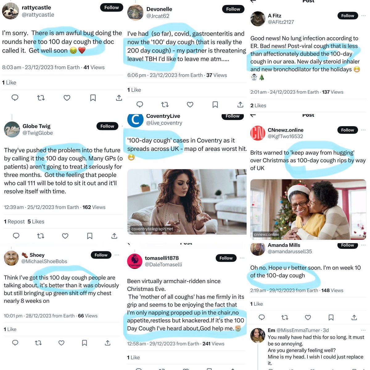 SMpwrgr's tweet photo. The normalisation of mass chronic illness is well underway with “affectionately dubbed” (wtf) #100DayCough everywhere 😦
As one post pointed out, with that name GPs & patients alike won’t take it seriously 4 months, even if actually infection, TB, whooping cough or pneumonia etc https://t.co/wGlOW5e8dd