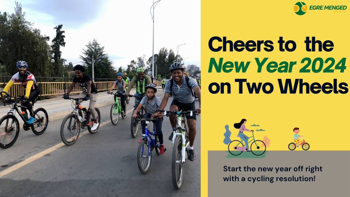 Cheers to the New Year 2024 on Two Wheels! Start the new year off right with a cycling resolution!