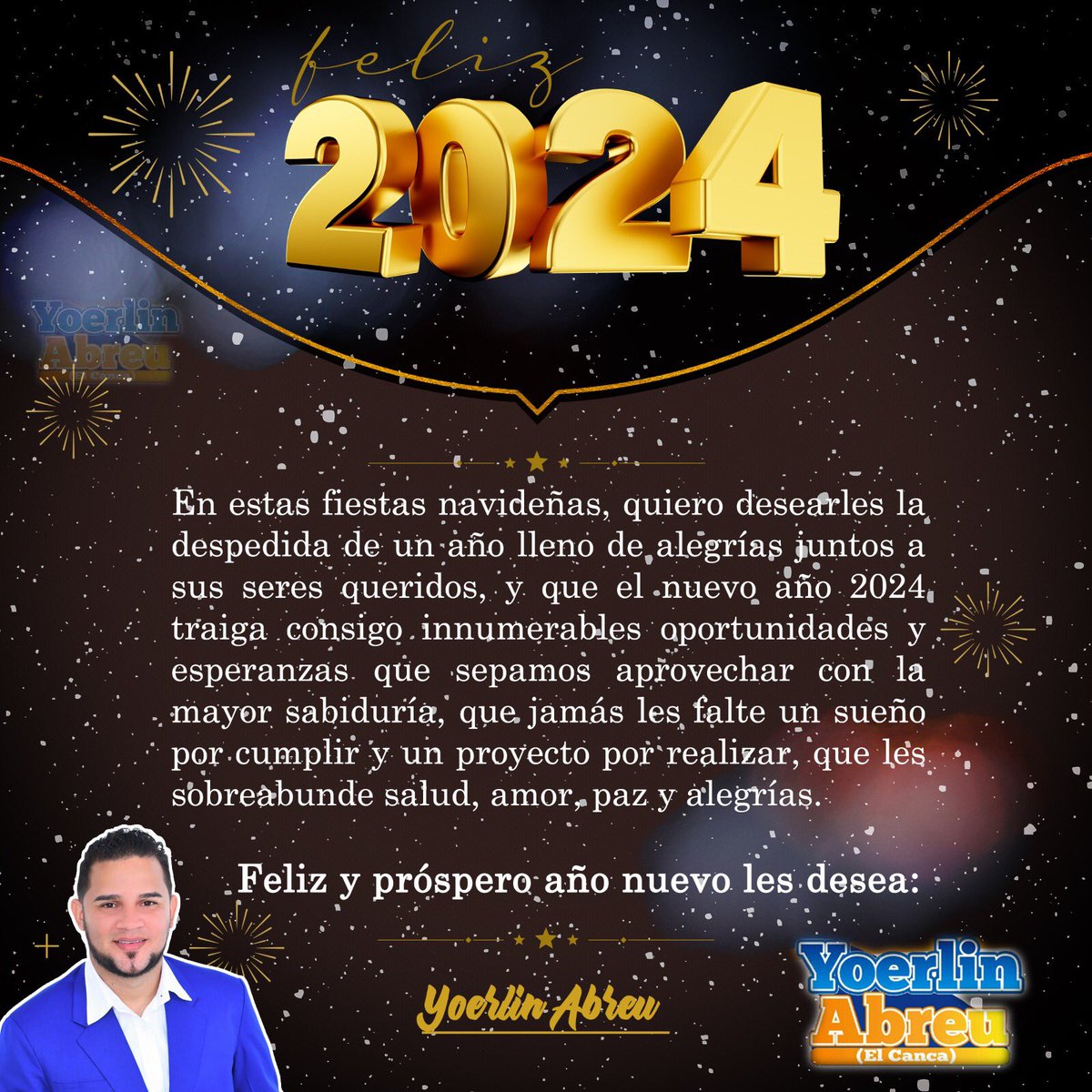 Que este nuevo año  2024 venga con muchas cosas buenas para todos.🙏