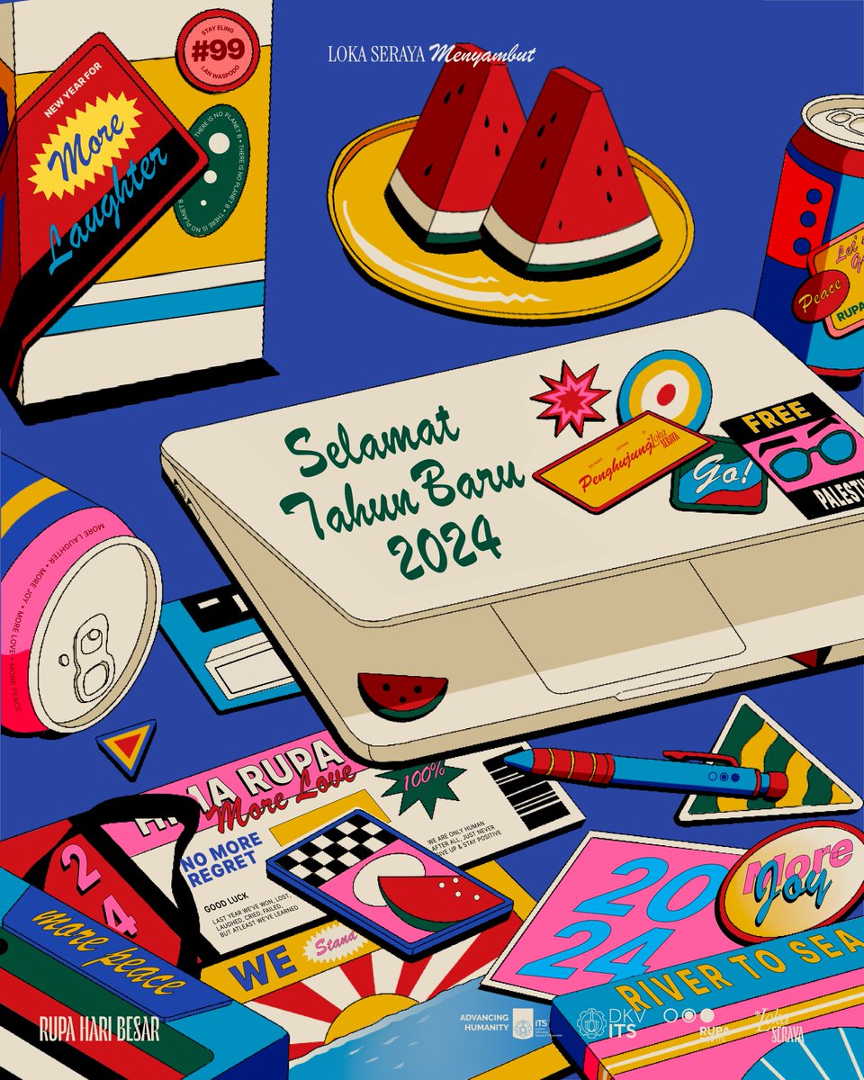 visualdesignits's tweet image. [ SELAMAT TAHUN BARU 2024🎊🎉 ]

Selamat datang 2024!🎆

Segenap Hima RUPA menantikan perjalanan ke depan bersama kalian😍🙌 Mari sambut tahun baru dengan semangat dan harapan✨

#RupaHariBesar #HimaRUPAITS #VisualDesignITS #LokaSeraya #RekahBersama