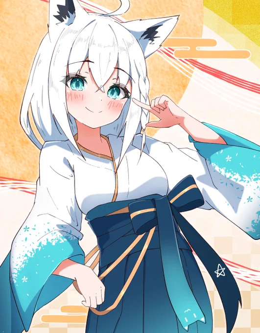 明けましておめでとうございます!  #絵フブキ