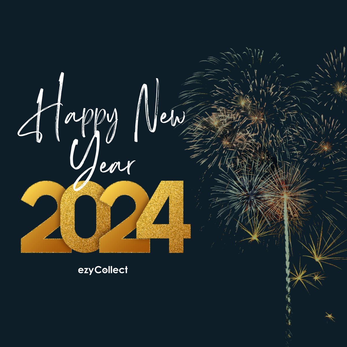 Cheers to a new year filled with fresh opportunities! 🥂 May 2024 bring financial success, efficiency, and prosperity to your business. Happy New Year from the ezyCollect family! 🎆