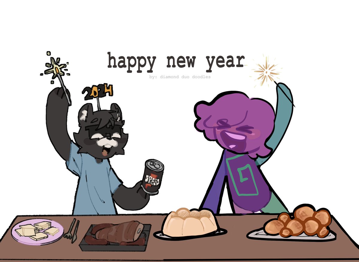 gumbearduo's tweet photo. Esperamos que tengan un feliz año nuevo :D 💗

We hope you have a happy new year 💗
—🪻🦈
#DiamondDuo #spreenfanart #karlfanart https://t.co/alEbzB02Te