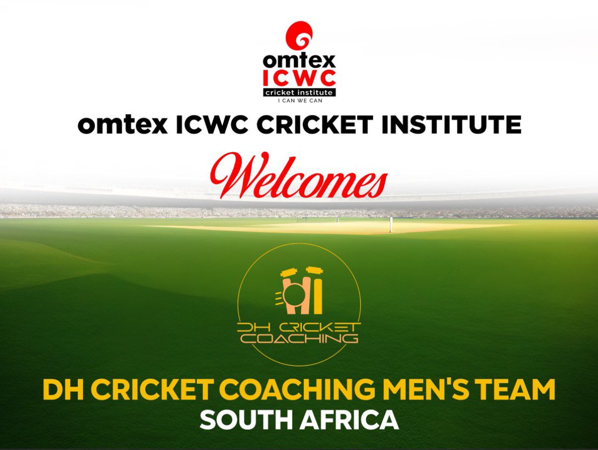 New Year Starts with South Africa’s Dominic Hendricks Cricket Coaching Academy Touring to Omtex ICWC Cricket Institute.Saphale.

3Rd - 14Th January 2024.