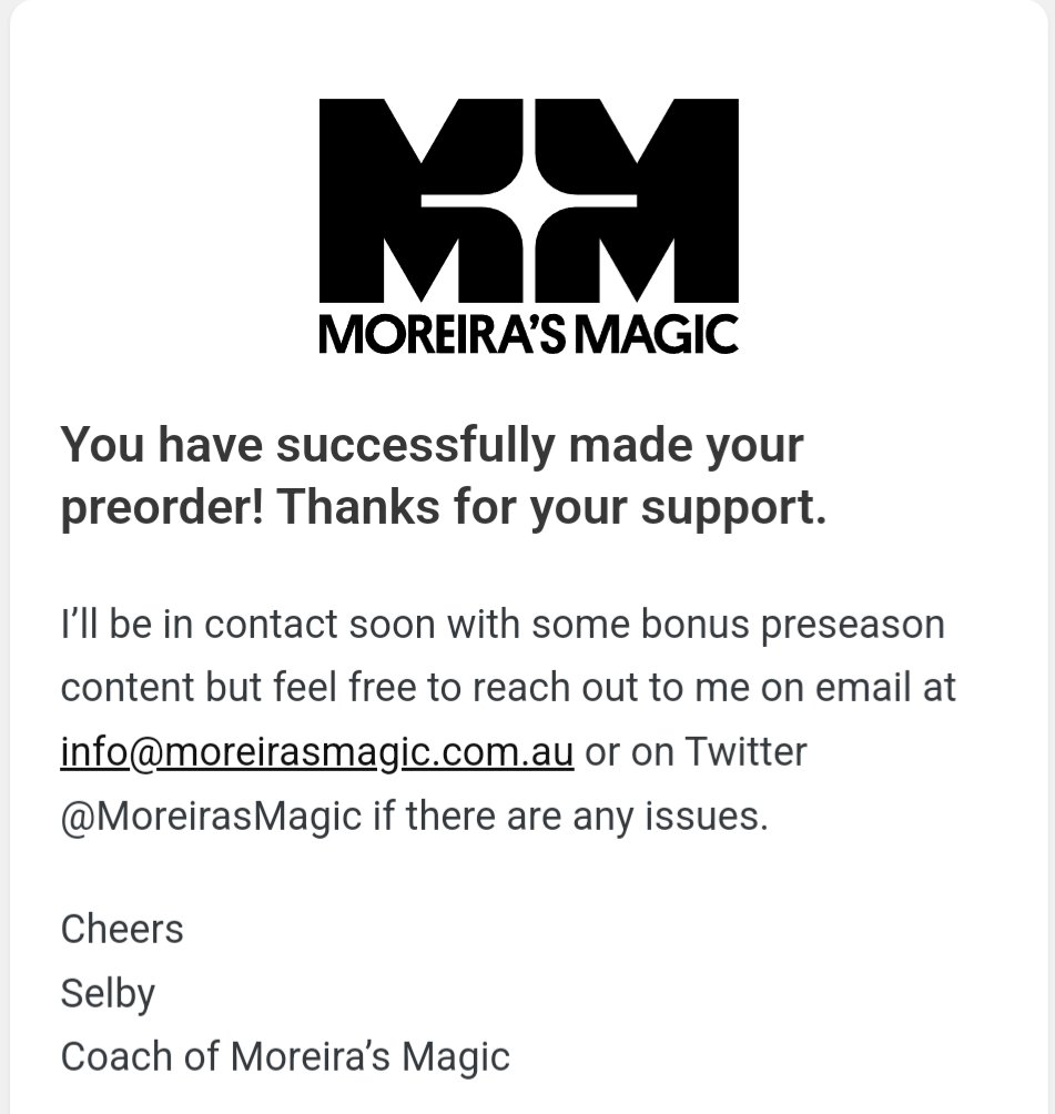jacksondavey's tweet photo. I've got mine 👑🐐

🎁 GIVEAWAY 🎁

To welcome in the new year I'll pay for one @MoreirasMagic #AFLFantasy + #SuperCoach 2024 season guide worth $34.95

To enter you must like, retweet and comment your smokey for 2024

Draw will be held Sunday Jan 7th

Goodluck! https://t.co/AepYA2J7mx