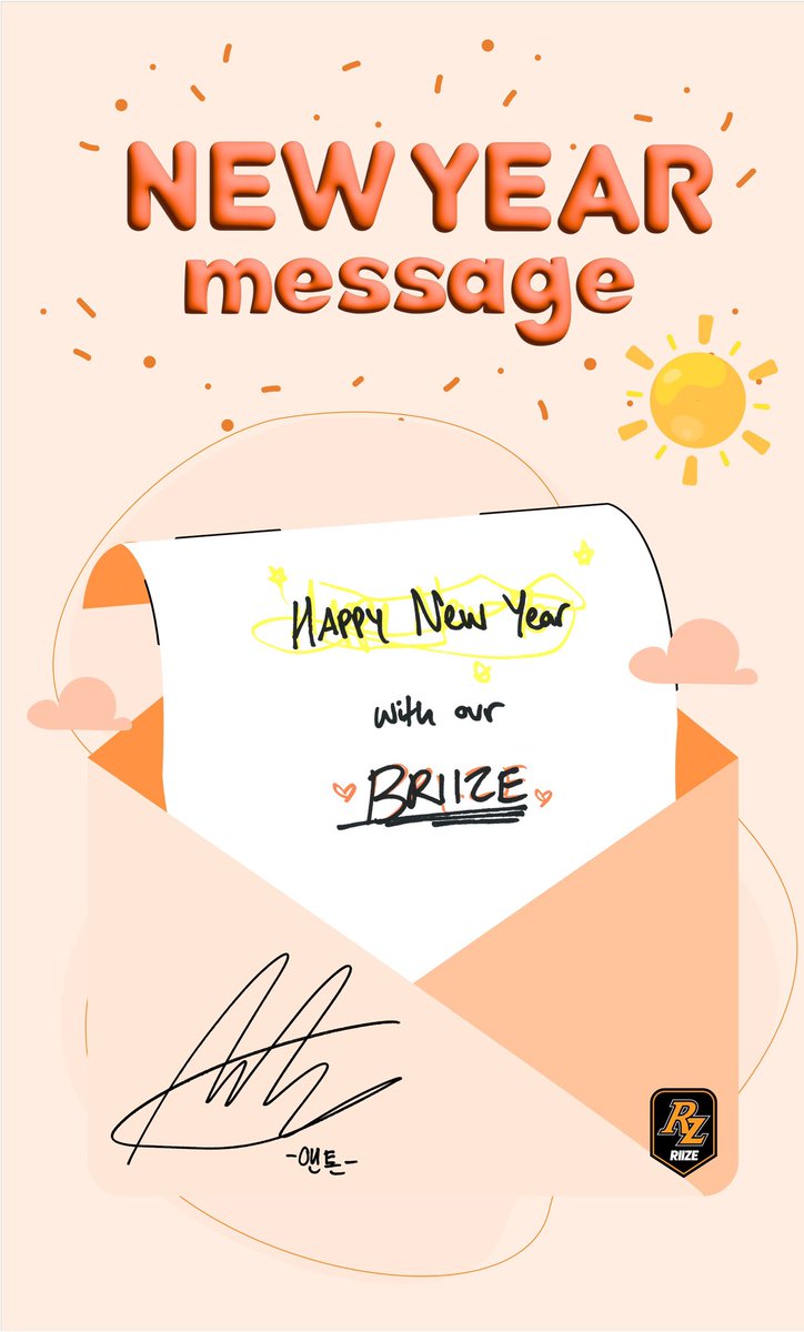 RIIZE_VIDEOS's tweet photo. [240101] RIIZE WV Membership

[From. RIIZE] 2024 NEW YEAR MESSAGE 💌

RIIZE가 BRIIZE에게 보내는 새해인사!
2024년에도 RIIZE와 함께해요 🧡

#RIIZE #라이즈 @RIIZE_official https://t.co/scQQfRTCwe