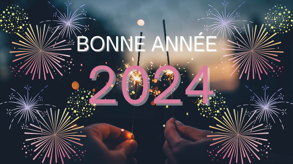🎊Bonne année 2024🎊
Qu’elle soit étincelante, bienveillante et pleine de moments mémorables ! ❤️🧡💛💚💙💜