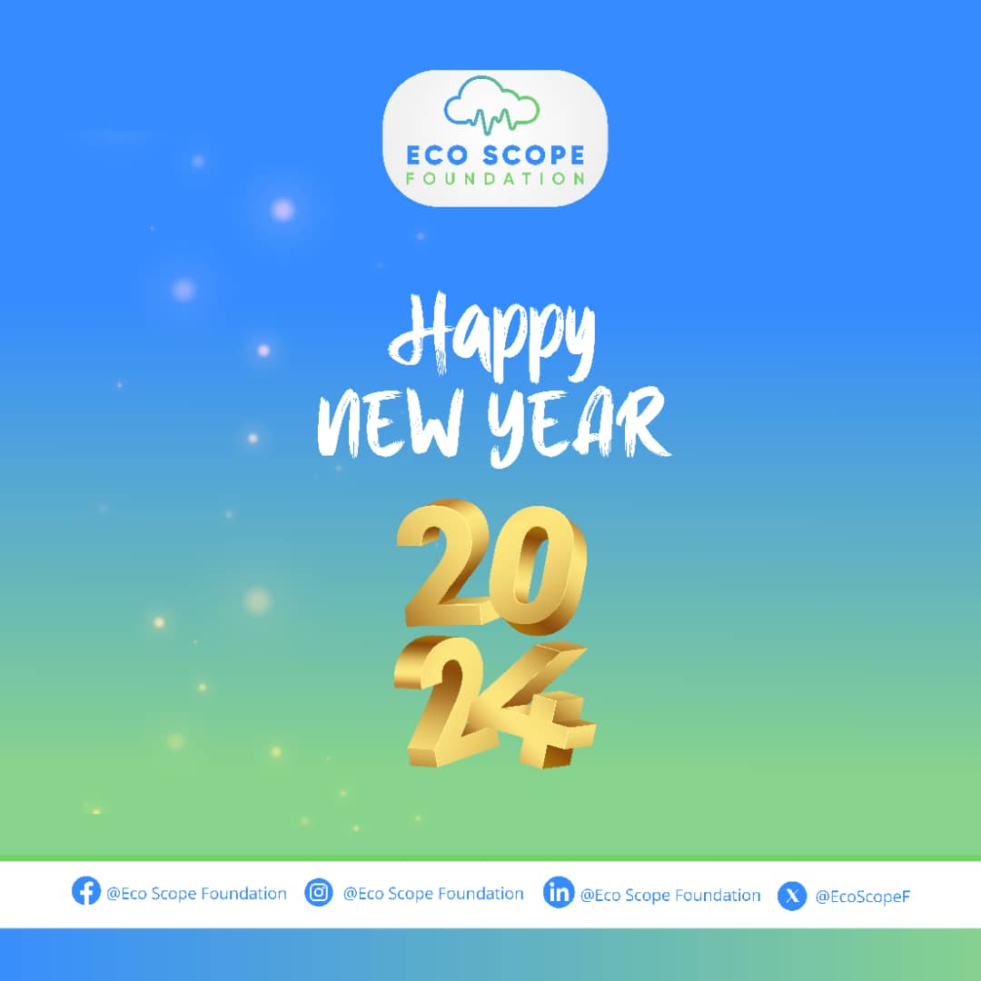 EcoScopeF's tweet photo. ESF inakutakia wewe pamoja na familia yako heri ya mwaka mpya wa 2024.

#AcessToOpportunity 
#HappyNewYear https://t.co/1vEFQPj3EN