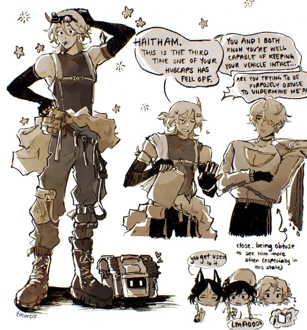 thank u tl for all of the mechanic kaveh art 🙏 i am eating so well. here's my contribution