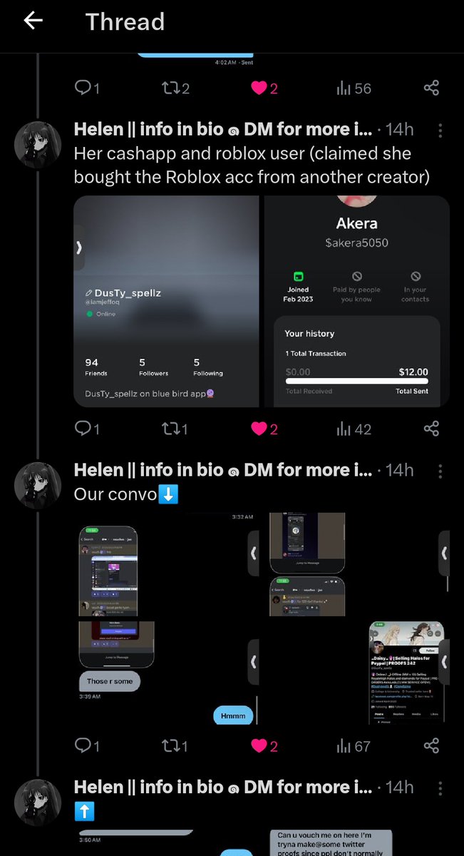 Leafy_Leaa's tweet photo. Twitter user : @ia2pretty 
Roblox user : iamjeffoq

Victim ; https://t.co/YDx35D4FaN

#scam #scammer #robloxscammer #royalehighscammer 
#adoptmescammer #roblox https://t.co/t9DMXm8gmi