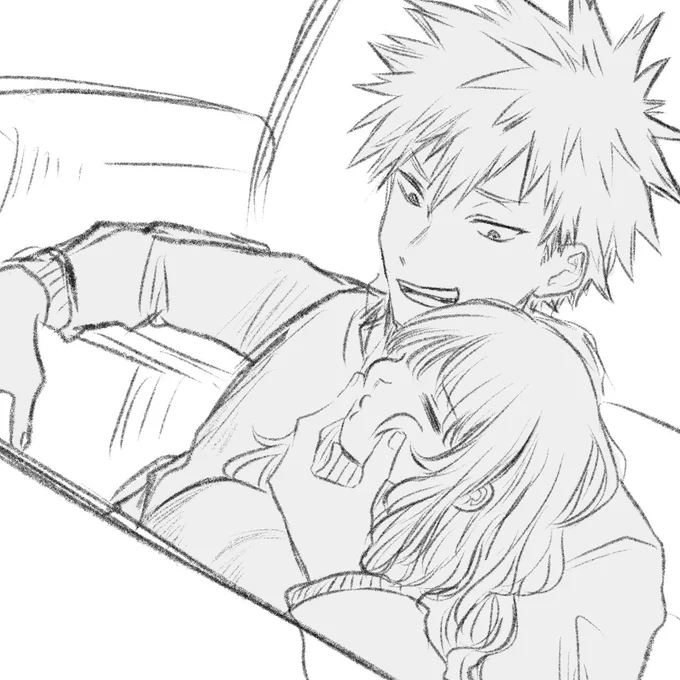 改めましてあけましておめでとうございます。無事0時ぴったりに予約投稿機能しててよかった。二日前くらいからちゃんと描いて用意してたので新年もこの調子で計画的に生きていきたい…
これはボツった方の下描き(hrakプラス) 