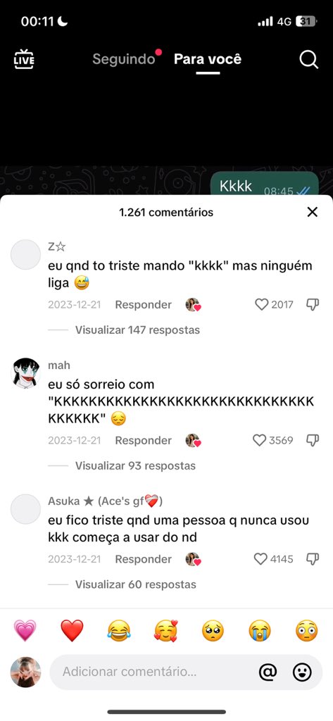 felpsye's tweet photo. Agora os comentários do ttk estão assim https://t.co/uCcX6EvwkV