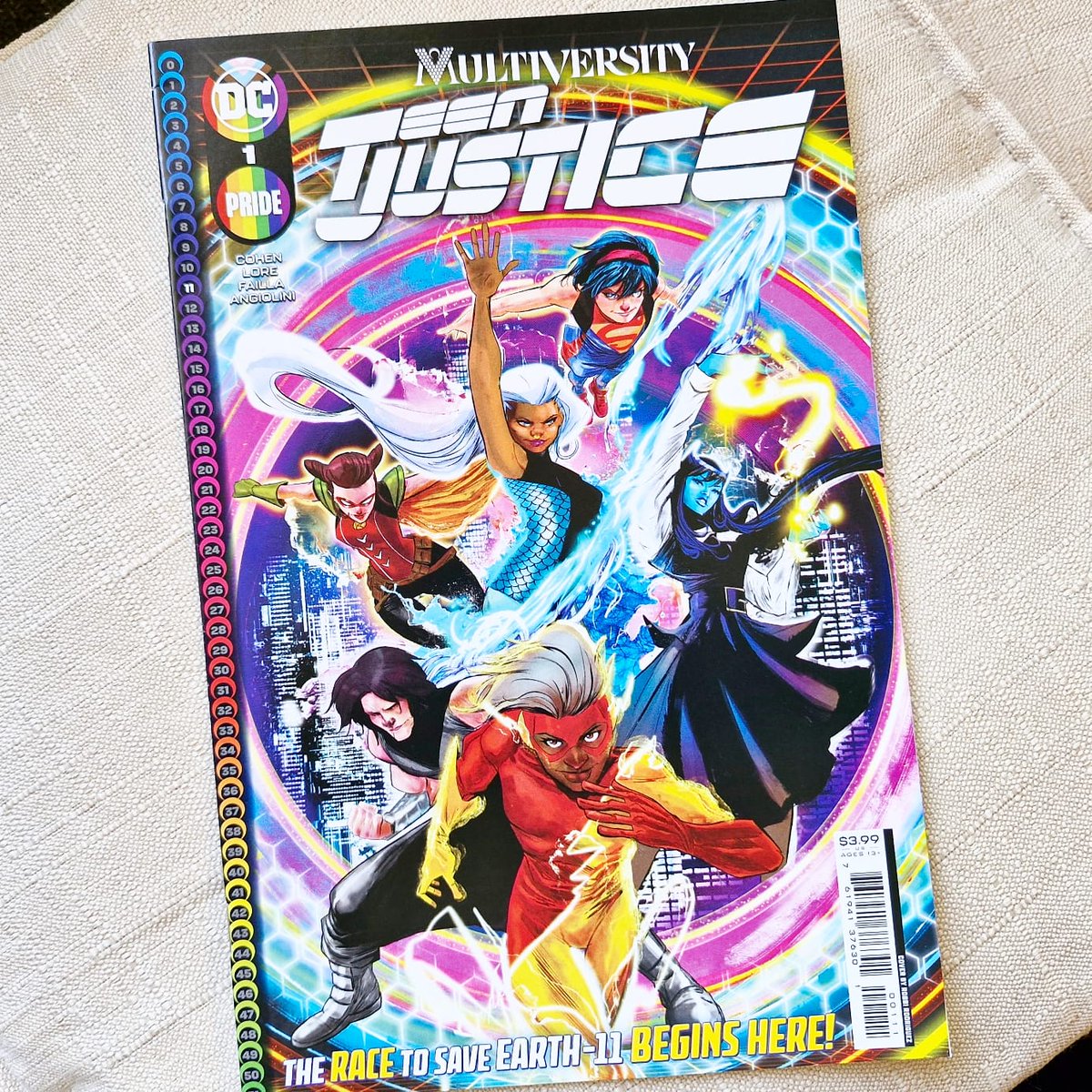 EmjayMj2's tweet photo. #DC #Multiversity #TeenJustice #Earth11 #DCComics #RobbiRodriguez #Supergirl #Aquagirl #Robin #KidQuick #Troy #KlariennetheWitchGirl #Pride ๐ณ๏ธโโง๏ธ๐ณ๏ธโ๐ #readcomics #reading https://t.co/udV55xTsR2