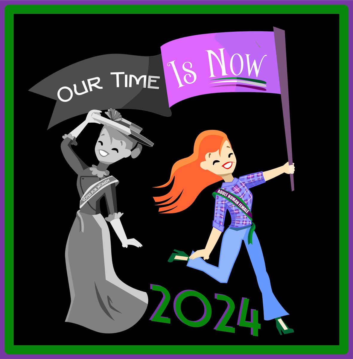 Happy 2024! Women got organised and creative in 2023 and we’re ready to Fight in 2024 for ALL Women’s futures - our sisters, mothers, cousins, aunts, nieces, daughters, granddaughters, grandmas et al. We want our single-sex safe spaces, refuges, sports, facilities, hospital wards…