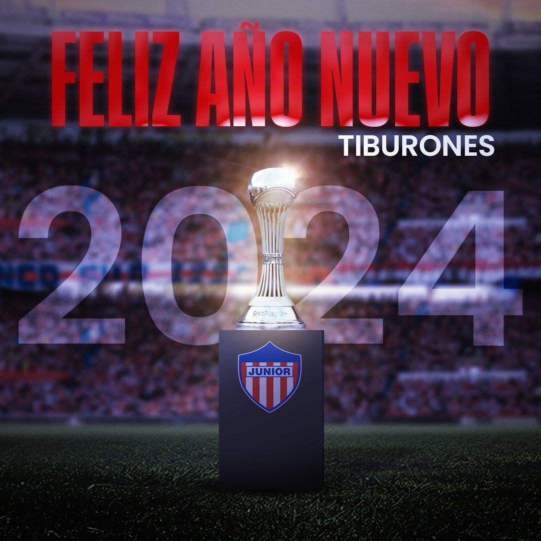 JuniorClubSA's tweet image. 🥂🎆 ¡FELIZ AÑO, FAMILIA JUNIORISTA!

Este 2024 estará lleno de logros y triunfos que harán eco en cada uno de nuestros corazones.  

#VamosJunior🔴⚪️🔵